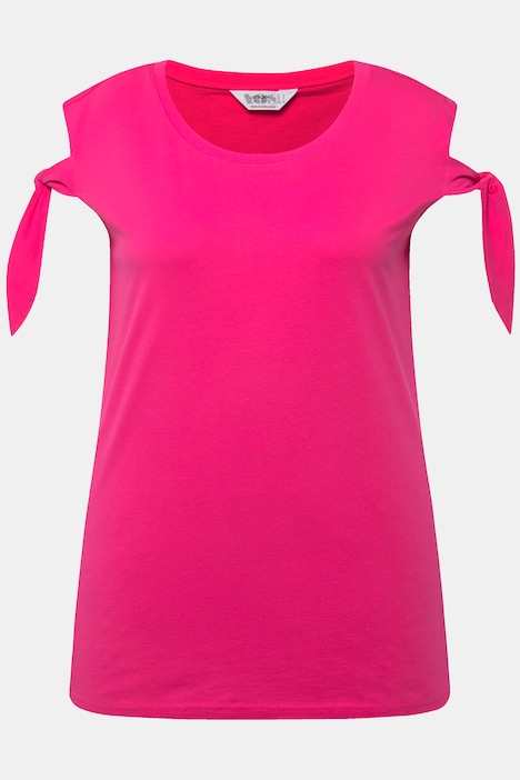 T-Shirt, Schulter CutOut, Rundhals, Halbarm