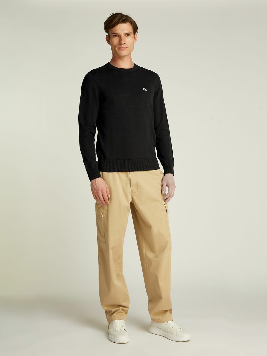 CALVIN KLEIN<br>Suéter de gola redonda