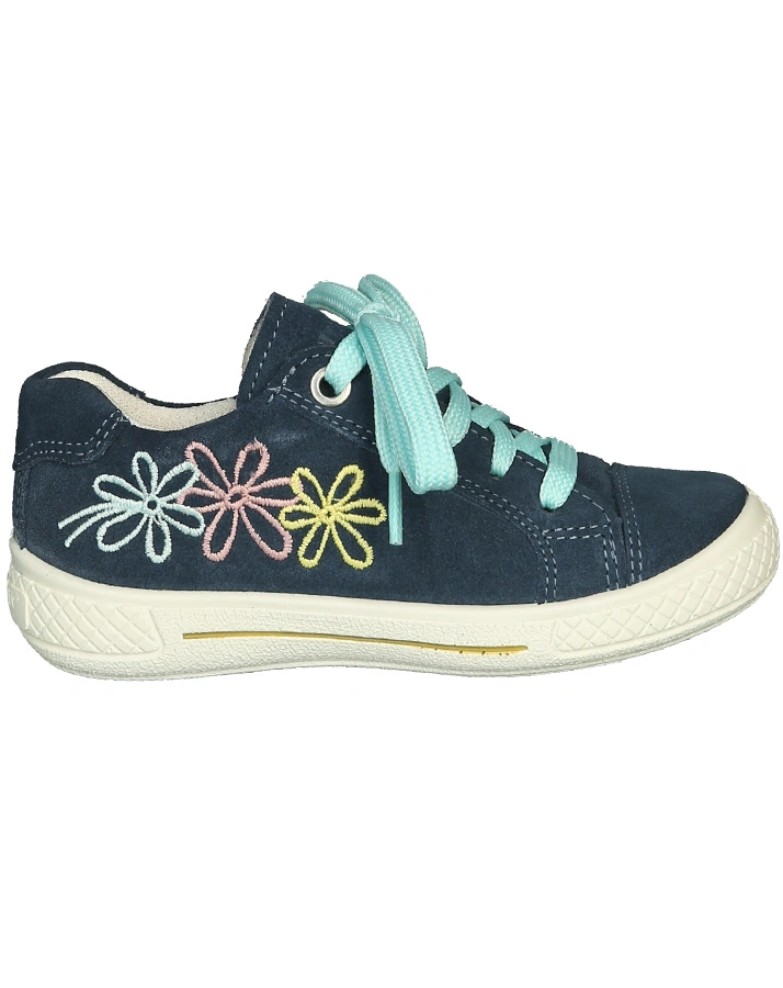Schnürschuhe TENSY - BLUMEN in blau