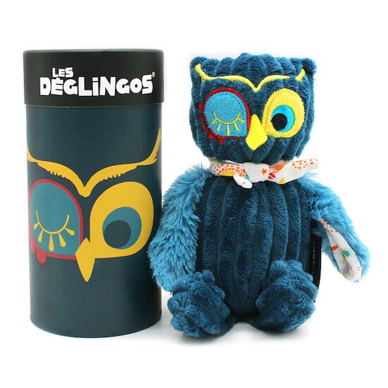 Peluche avec boîte cadeau Petit Simply Astros le hibou   de               Les Déglingos