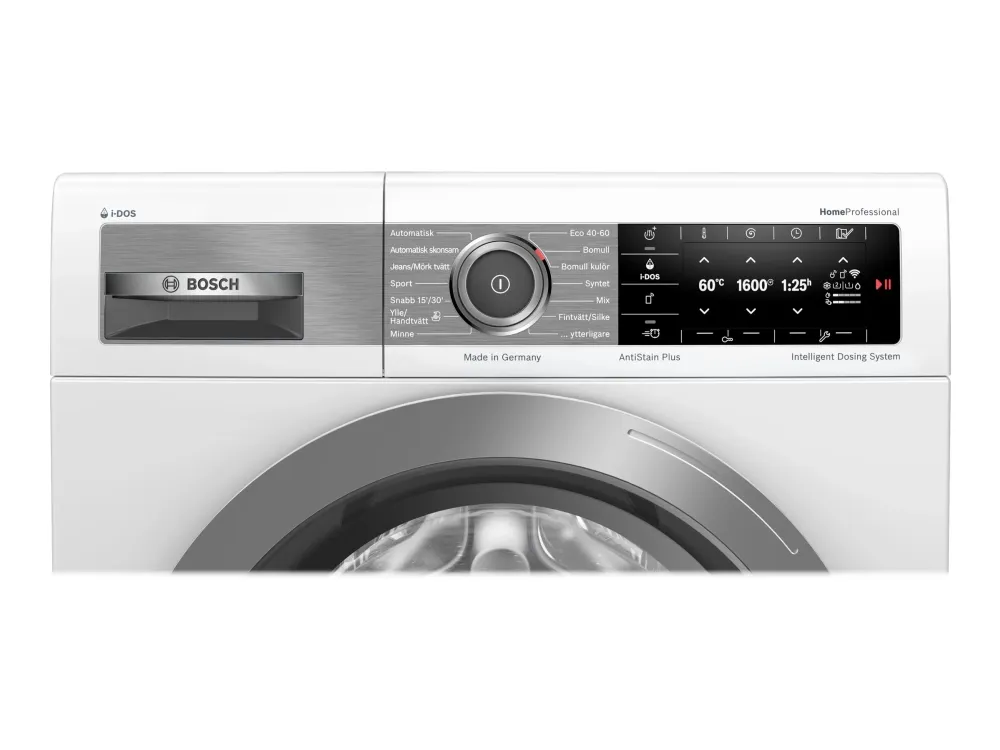 Bosch HomeProfessional i-DOS WAXH2E0LSN - Vaskemaskine - Wi-Fi - bredde: 59.8 cm - dybde: 63.2 cm - højde: 84.8 cm - frontbetjening - 70 liter - 10 kg - 1600 rpm - hvid