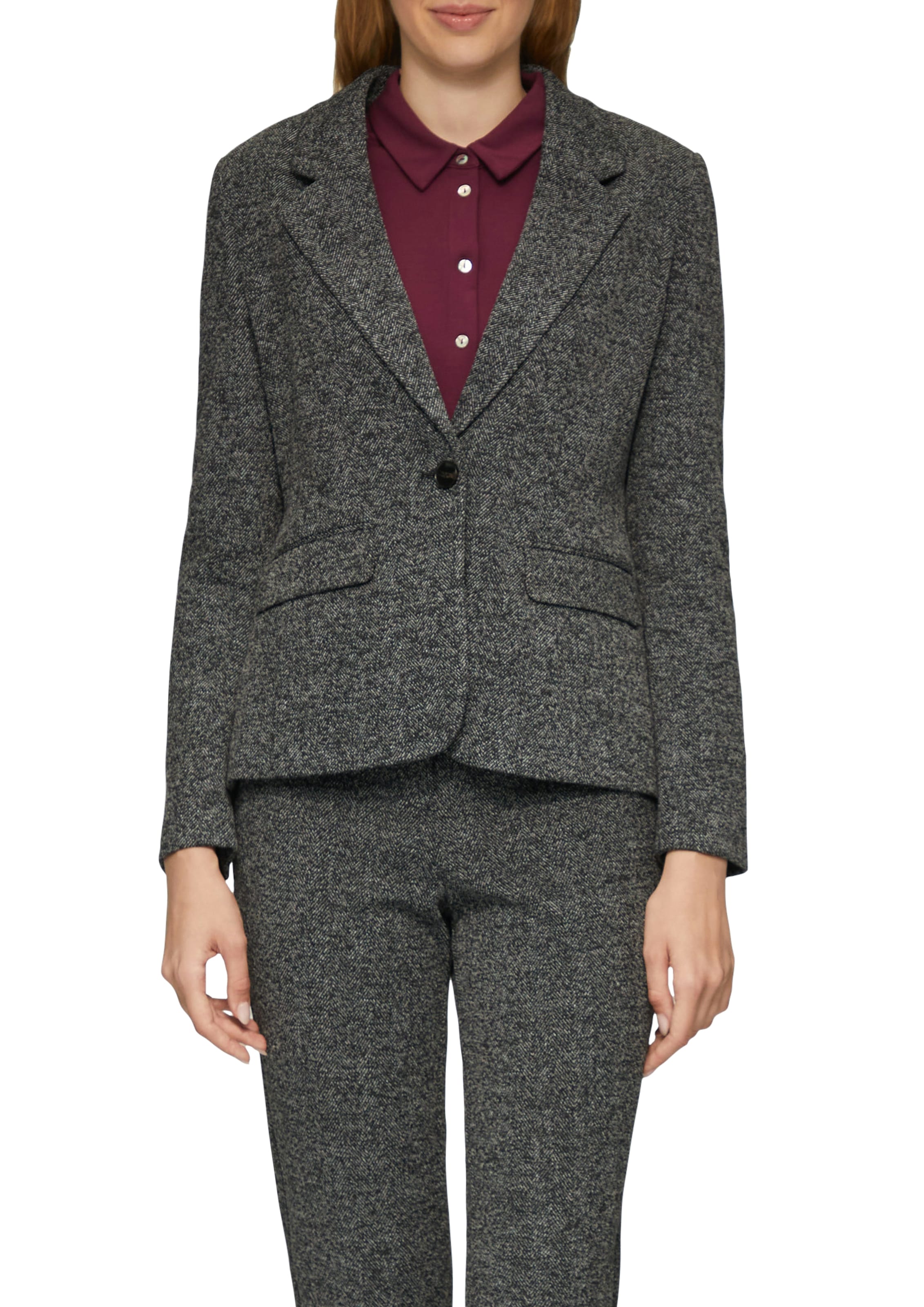 s.Oliver BLACK LABEL Kurzblazer , mit Stretch und 1-Knopf-Verschluss