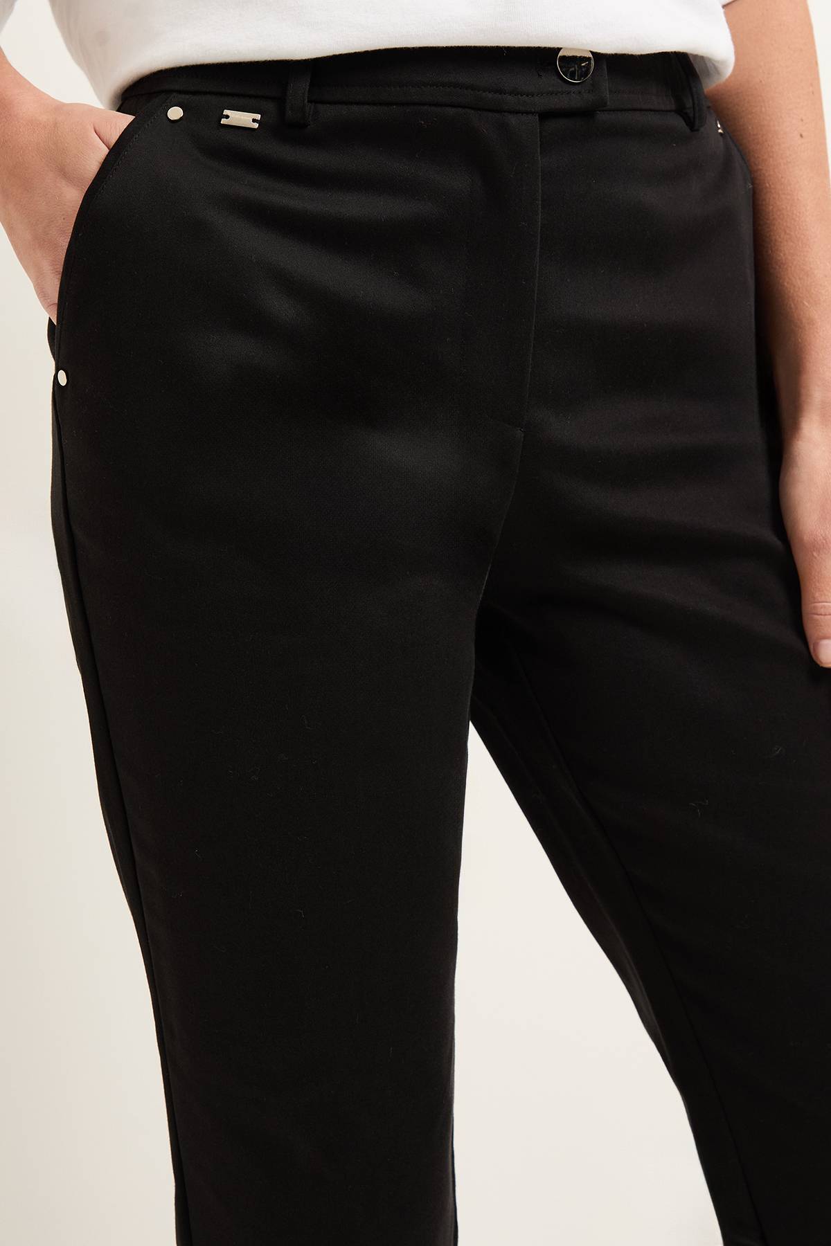 Wallis Pantalon Capri Stretch Petite Taille