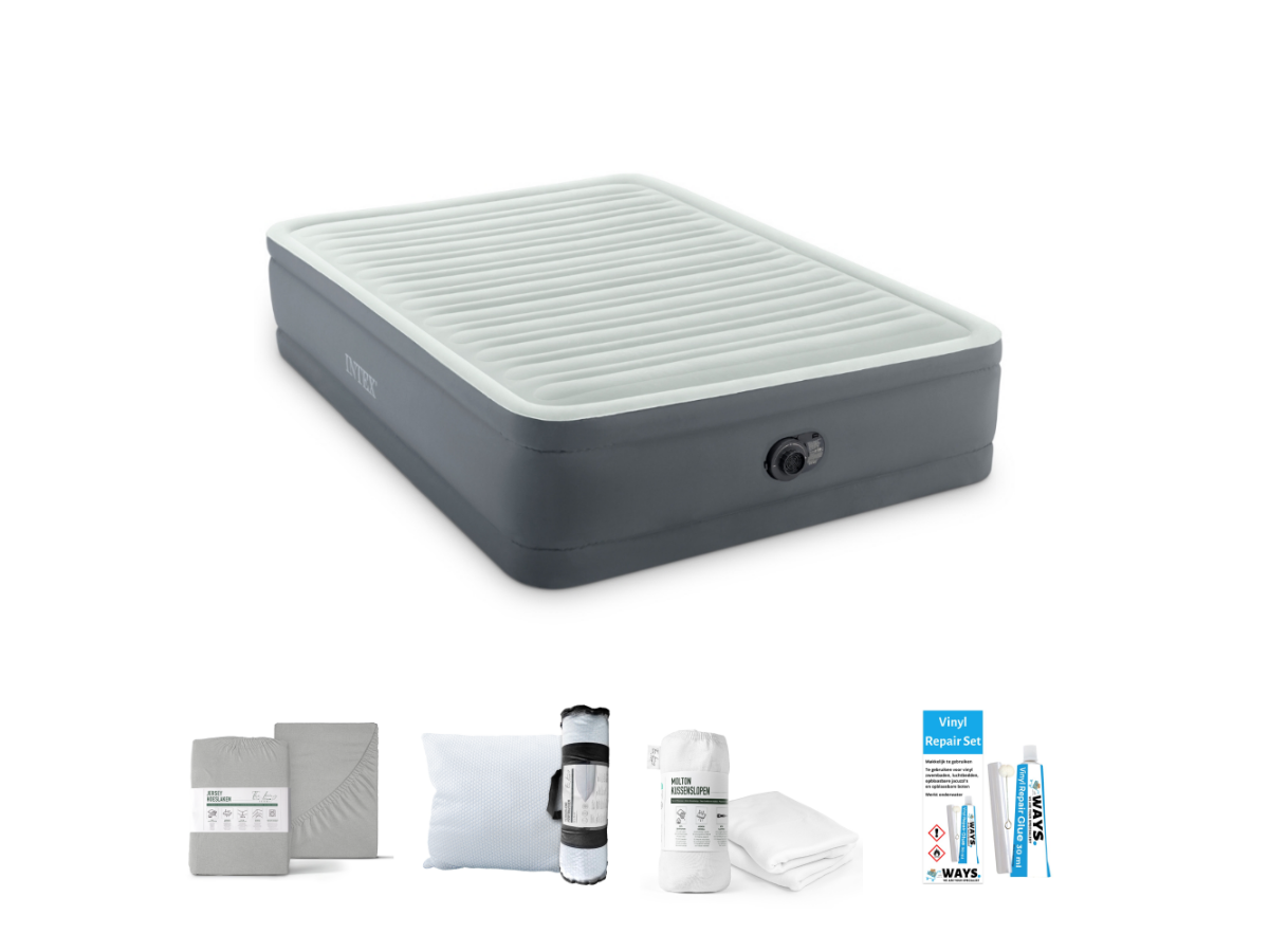 Intex PremAire I 203 x 152 cm Luchtbedset - 5-delig