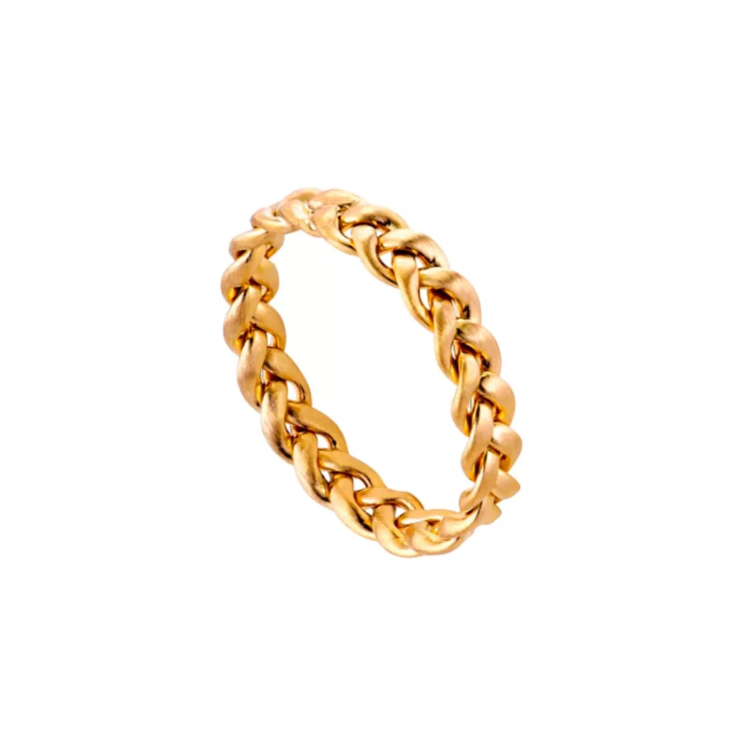 Jane Kønig Flet Medium Ring 18 kt. Forgyldt Sølv JK0007R-G