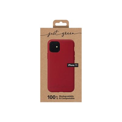 Just Green - Coque de protection souple pour Iphone 11 - rouge