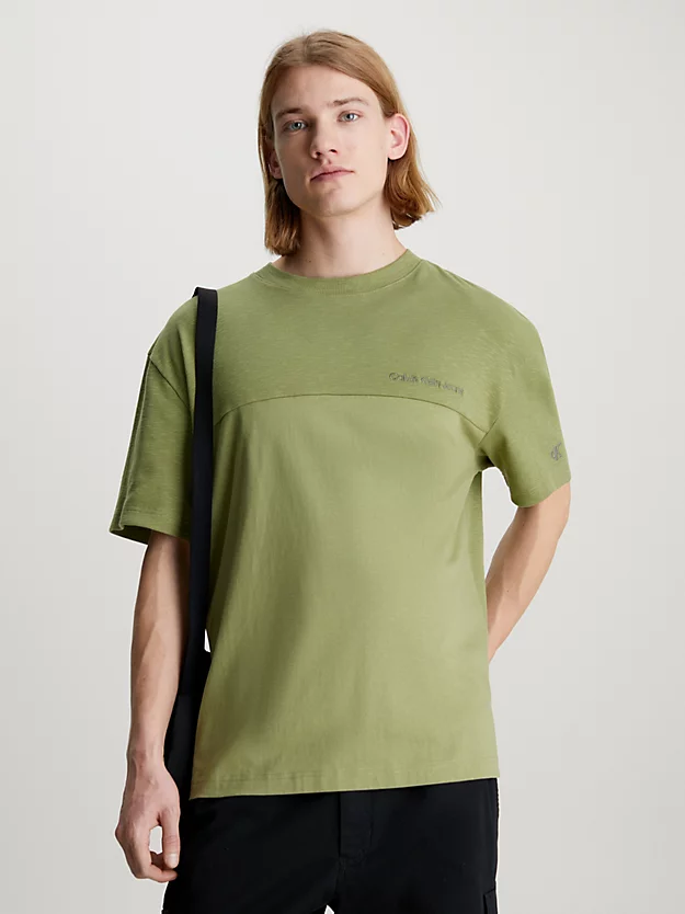 Camiseta de mistura de algodão