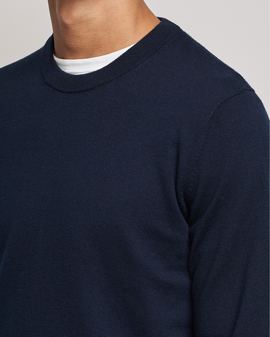 Filippa K Cotton Merino Basic Sweater Navy