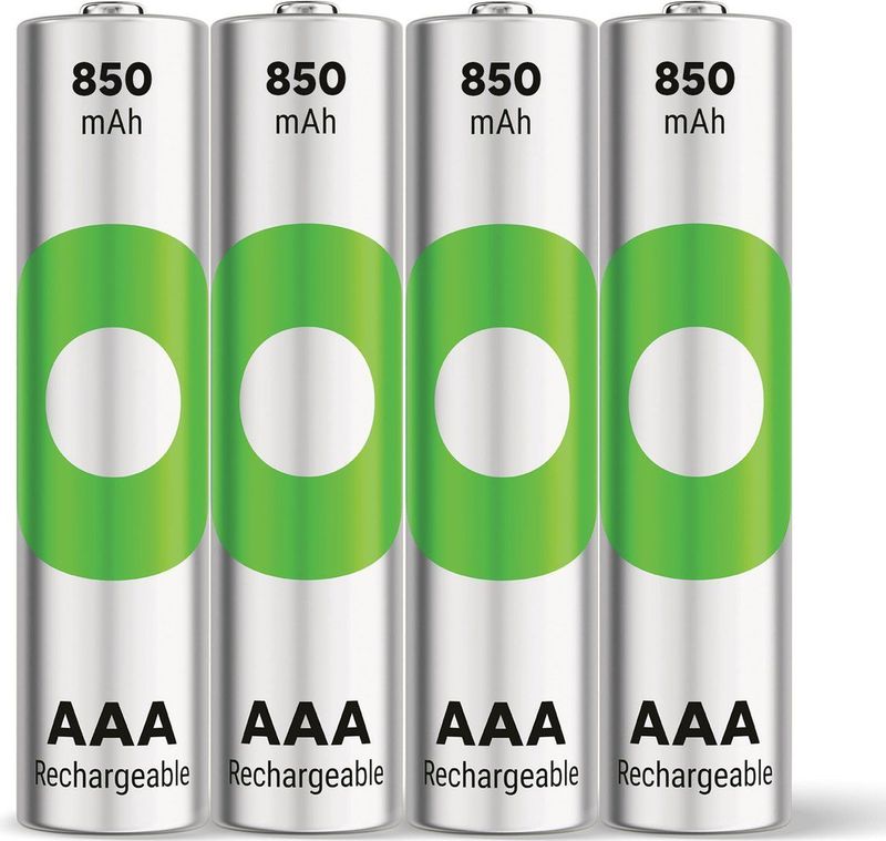 AAA Batterij GP NiMH 850 MAh ReCyko 1.2V 4 Stuks
