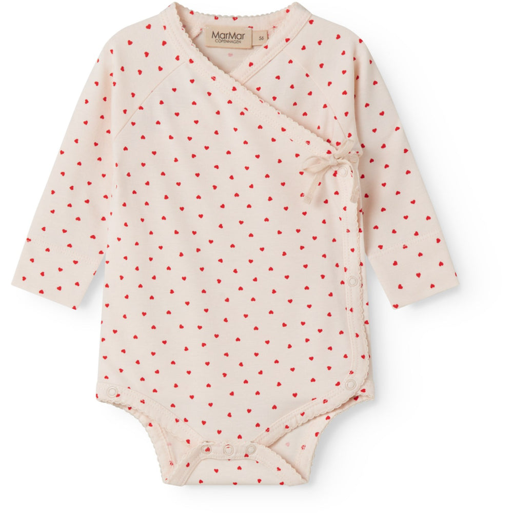 Køb MarMar Newborn Modal Smooth Print Happy Hearts Belita Body