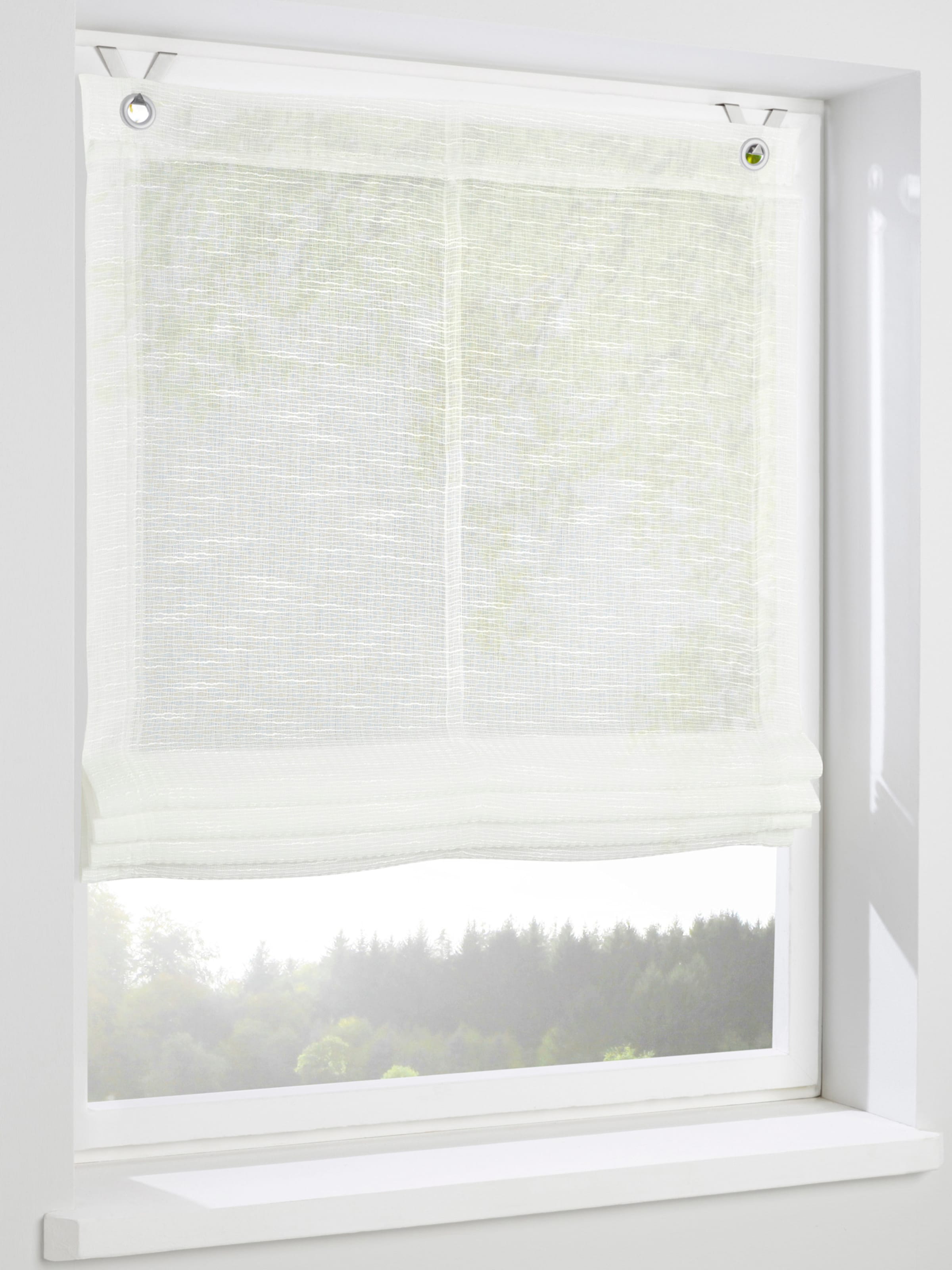 heine home Raffrollo in offwhite