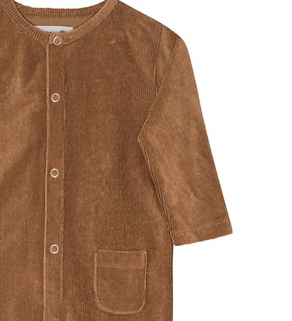 Monsieur Mini Strampler - Cord - Chocolate
