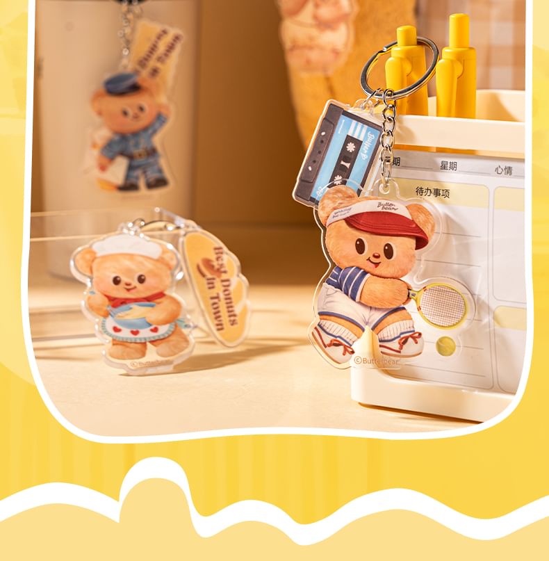 Butterbear - Butterbear Acryl Sleutelhanger