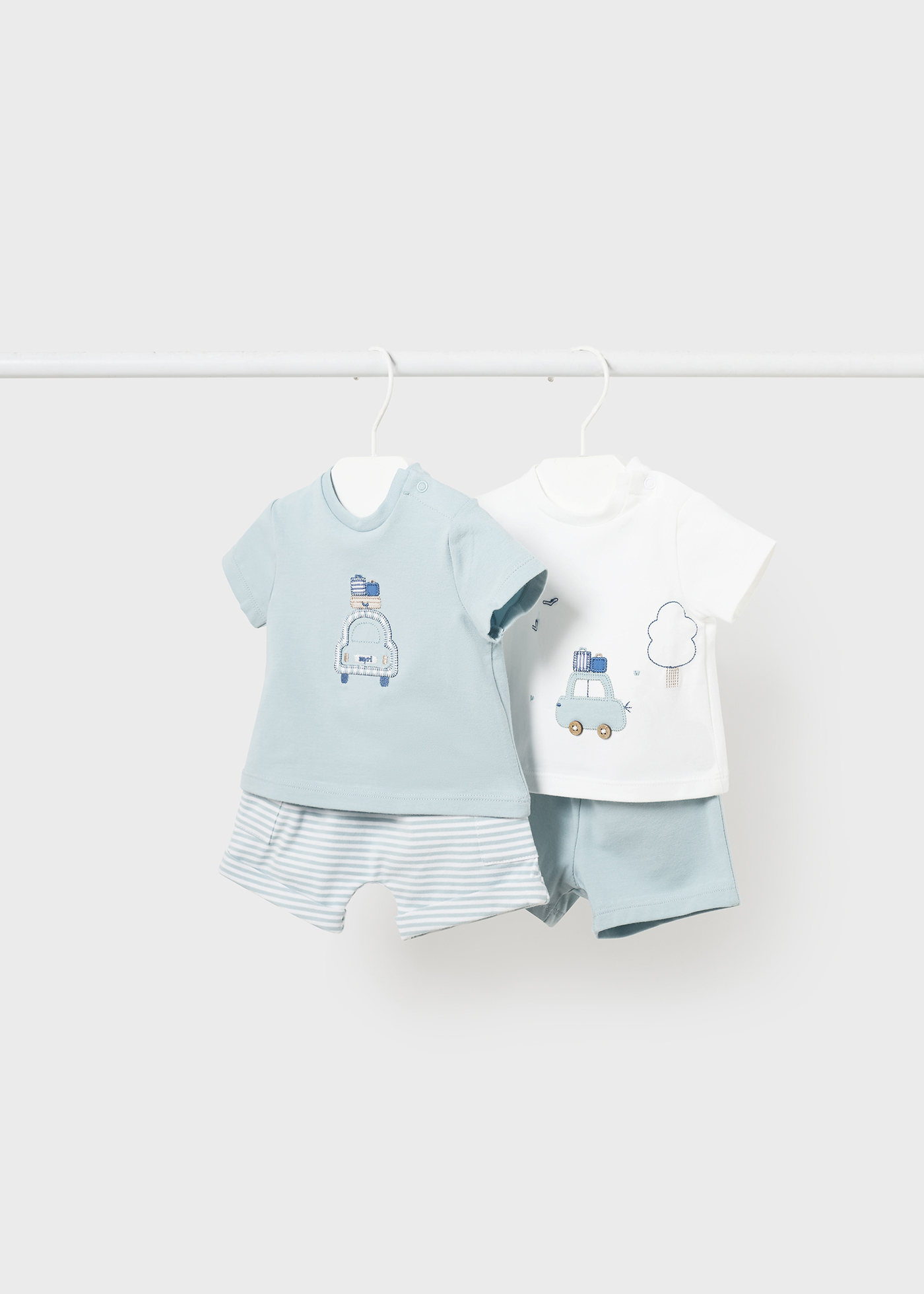 Conjunto de algodão Better Cotton para recém-nascido, 4 peças, cor mamão.