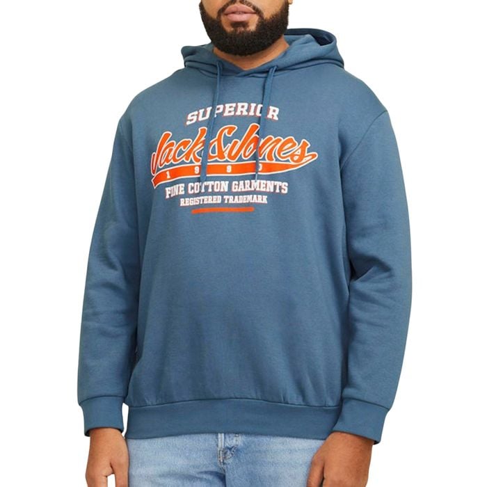 Jack & Jones Logo Sweat Hoodie Heren (plussize)