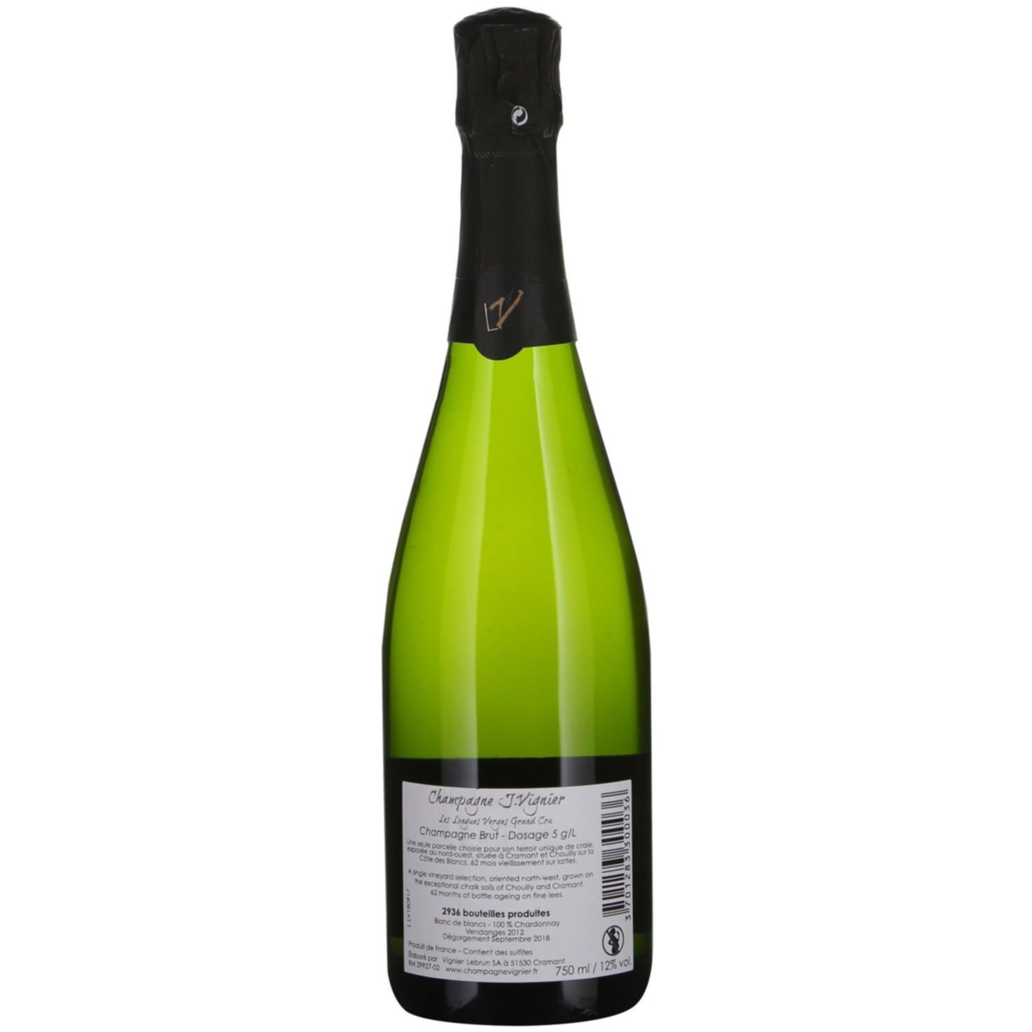 Champagne AOC Grand Cru Longues Verges blanc de blancs -75cl