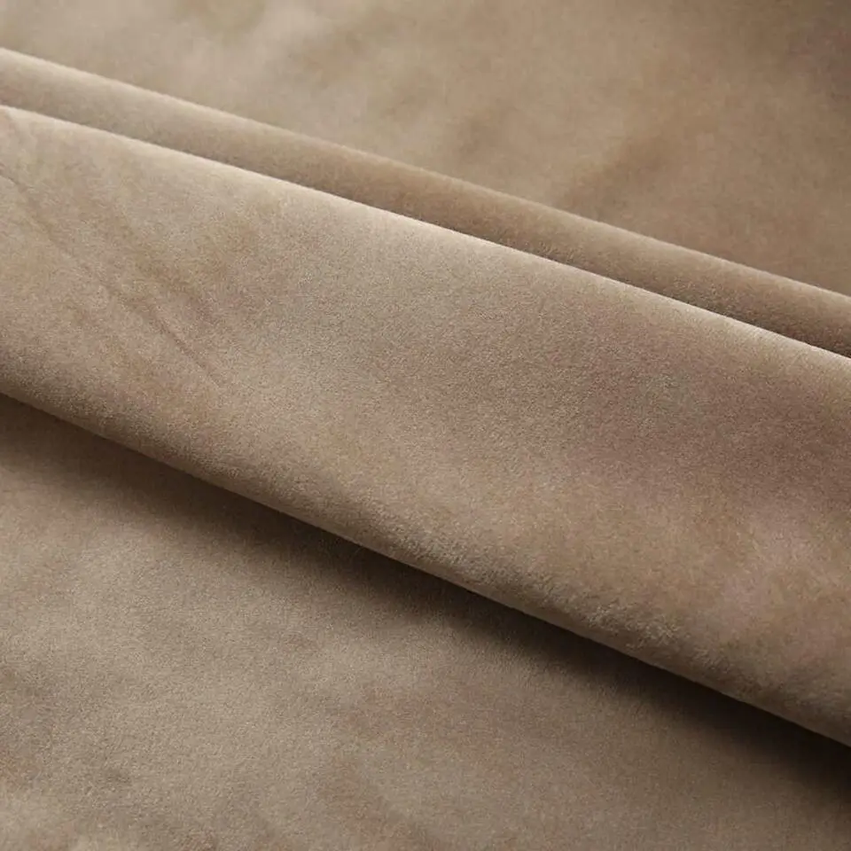 vidaXL - Gordijn - Beige - Fluweel - 140 x 225 cm - 2 stuks