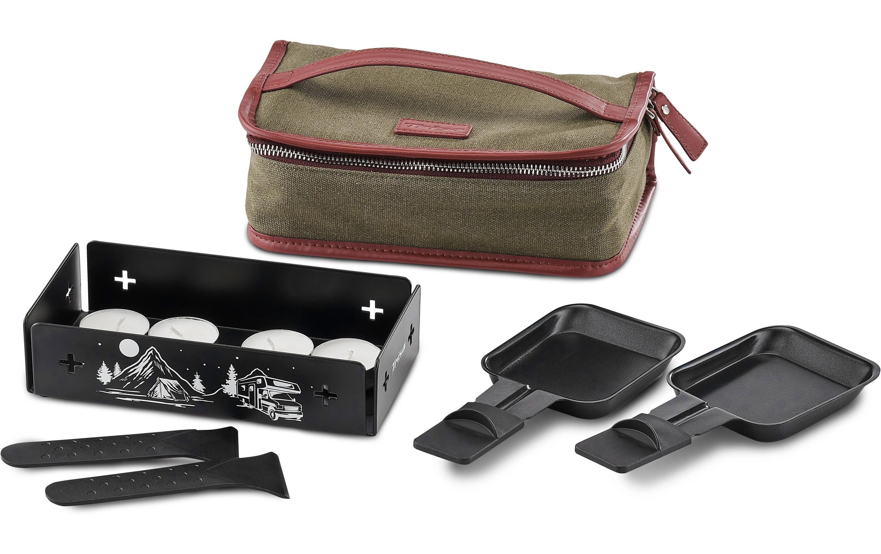 Teelicht-Raclette Explorer's Pack SchwarzRaclette mit Kerzen