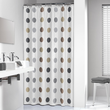 Sealskin Douchegordijn Twister Taupe 180x200 cm