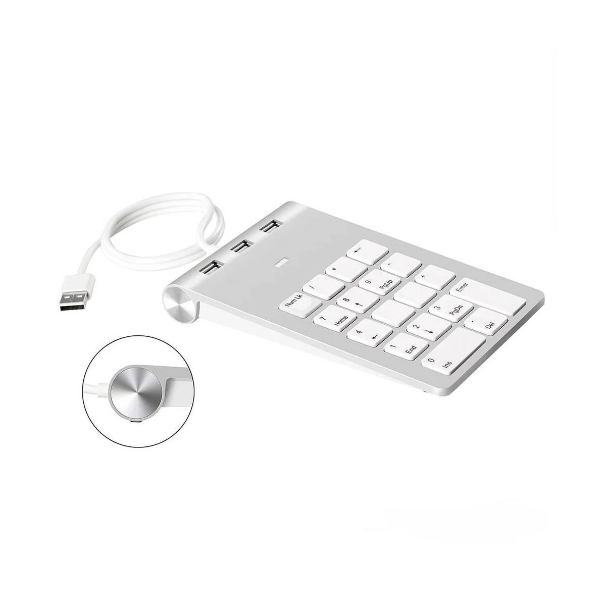 NÖRDIC USB-tastatur og 3xUSB Hub 18 taster