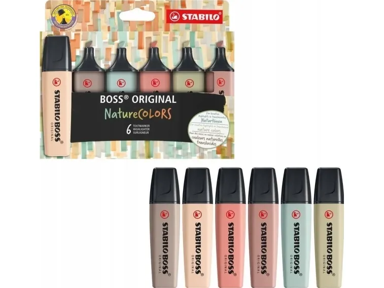 Stabilo Boss® Original Nature Colors 6 stk.