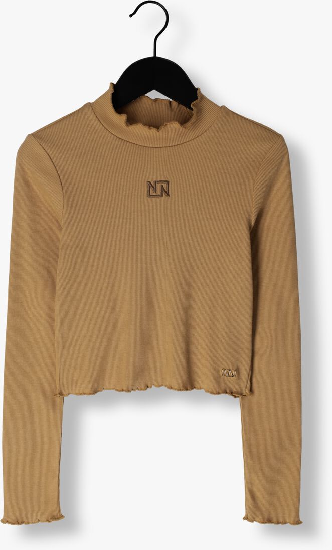 NIK & NIK camel nik & nik  rib top turtle ls cropped
