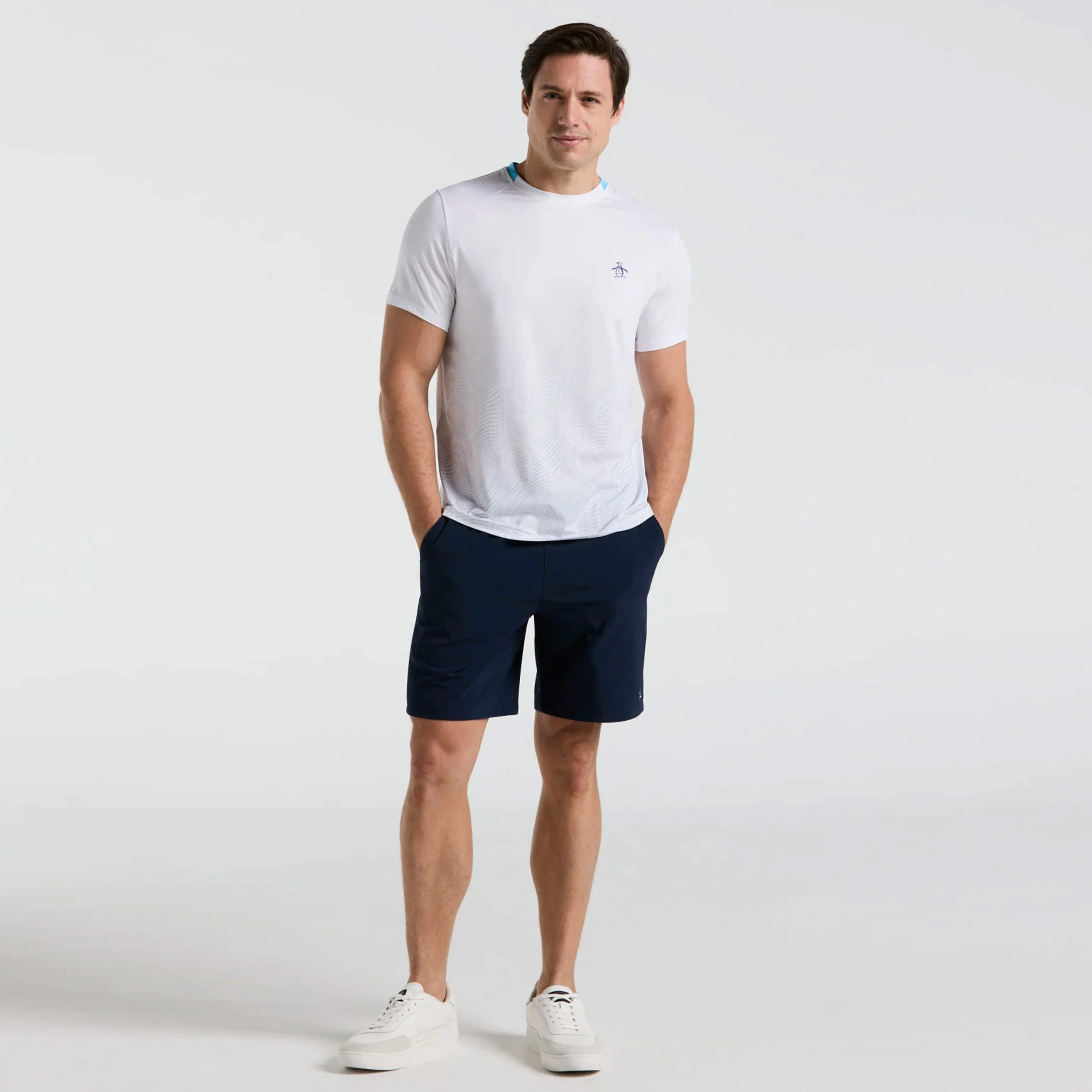 Original Penguin Performance Ombre T-shirt Hommes - Blanc