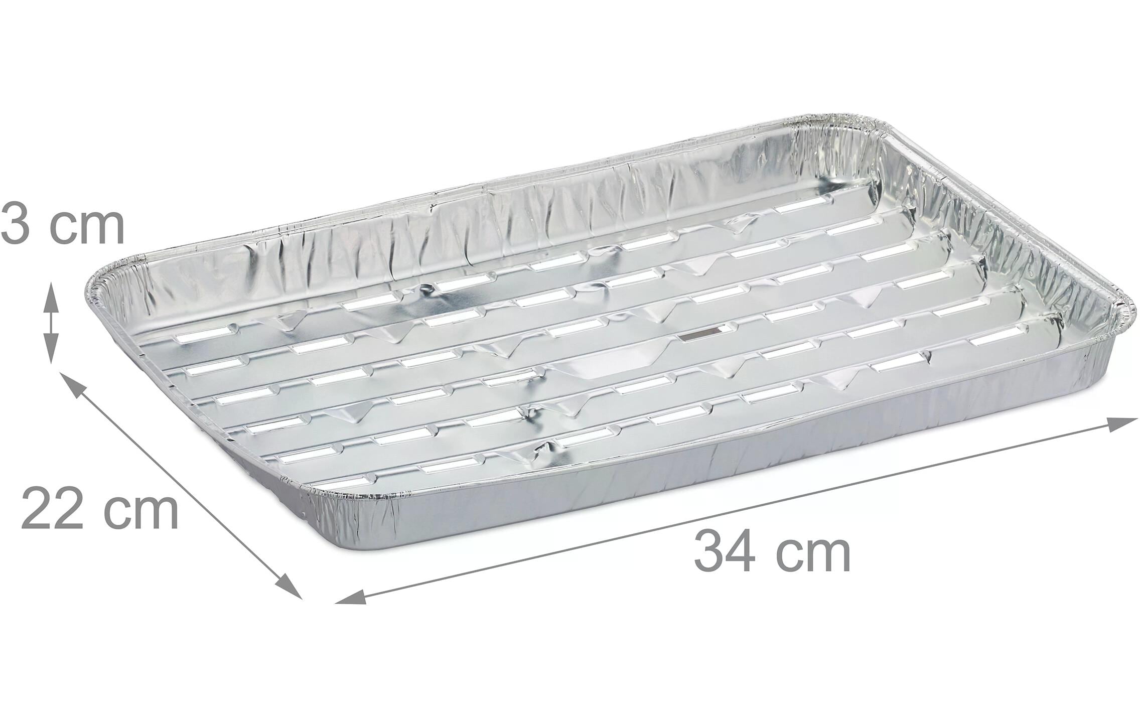 Grillschale mit Löchern 40 StückAluminiumschalen für Grill und Ofen