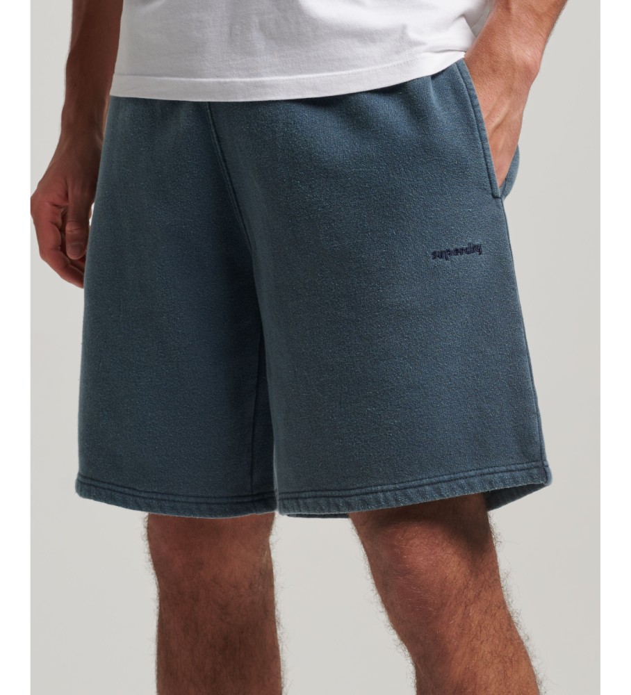 Shorts Superdry Vintage Logo Mark Azul Marinho