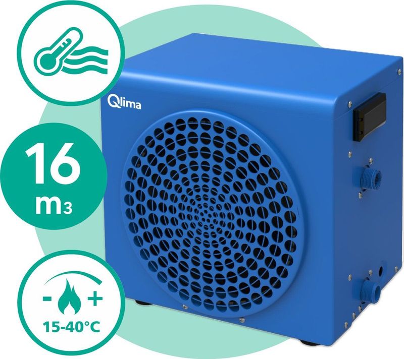 Qlima - SPHP 130 - Zwembad Warmtepomp - Energiezuinig - UV-bestendig