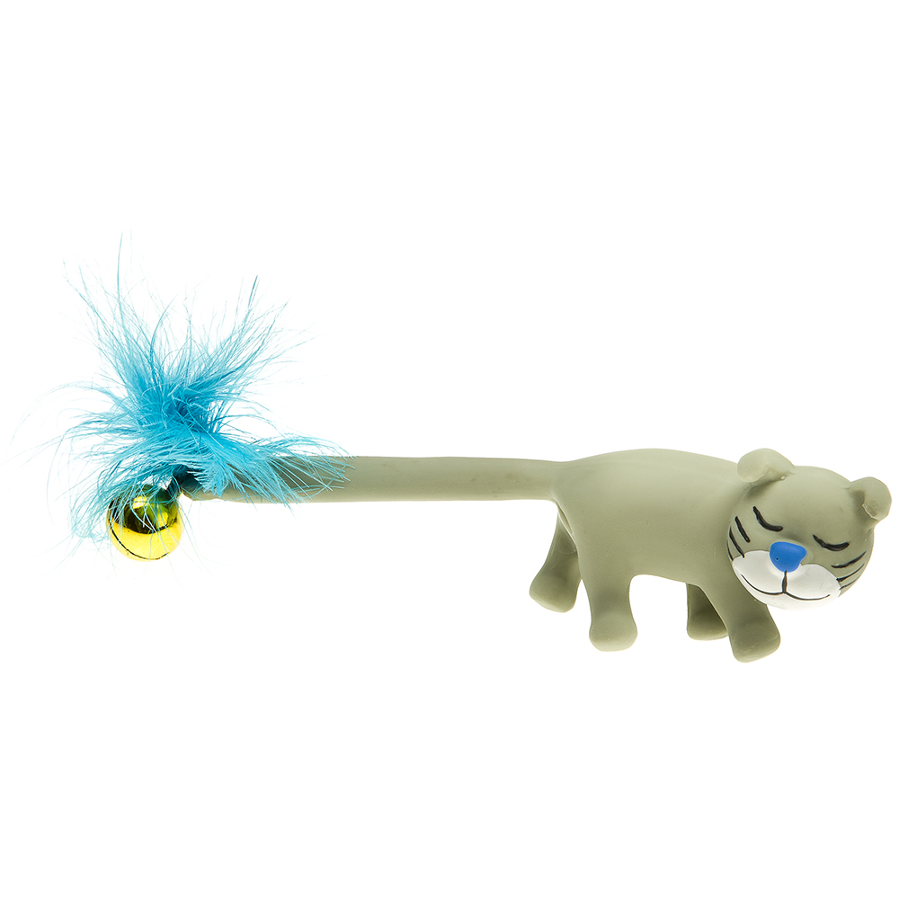 Jouet pour chats pa 5412, sympathique chaton avec plumes et clochette
