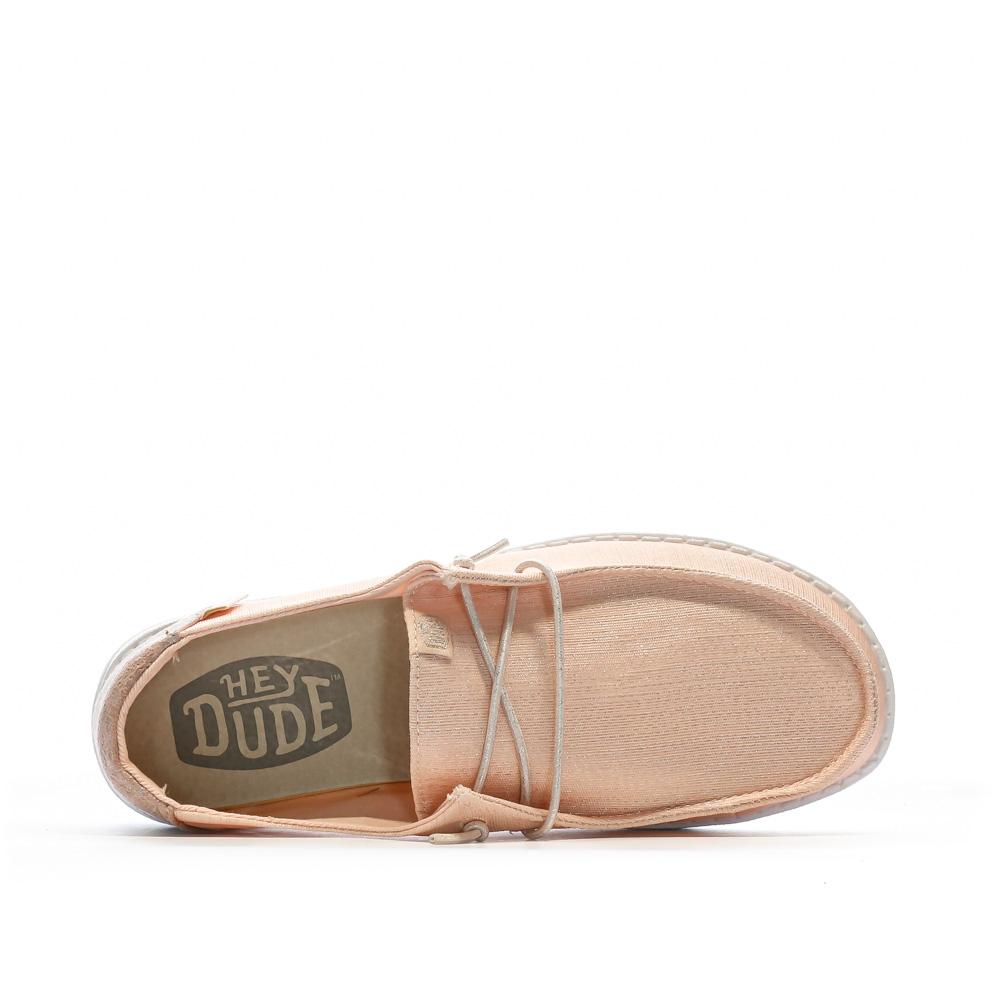 Hey Dude Chaussures Rose Pailettée Femme Hey Dude Wendy Glitter