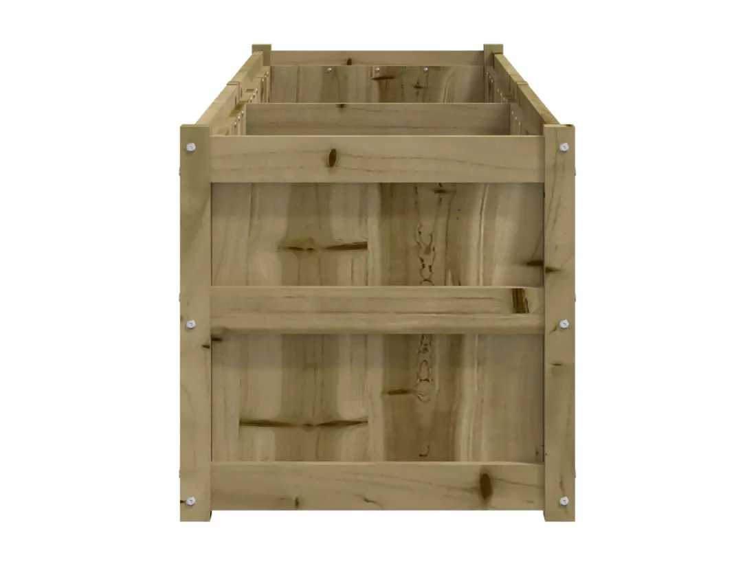 Jardinière 180x50x50 cm bois de pin imprégné