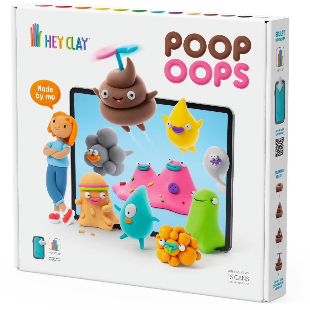 Hey clay boetseerklei poop oops