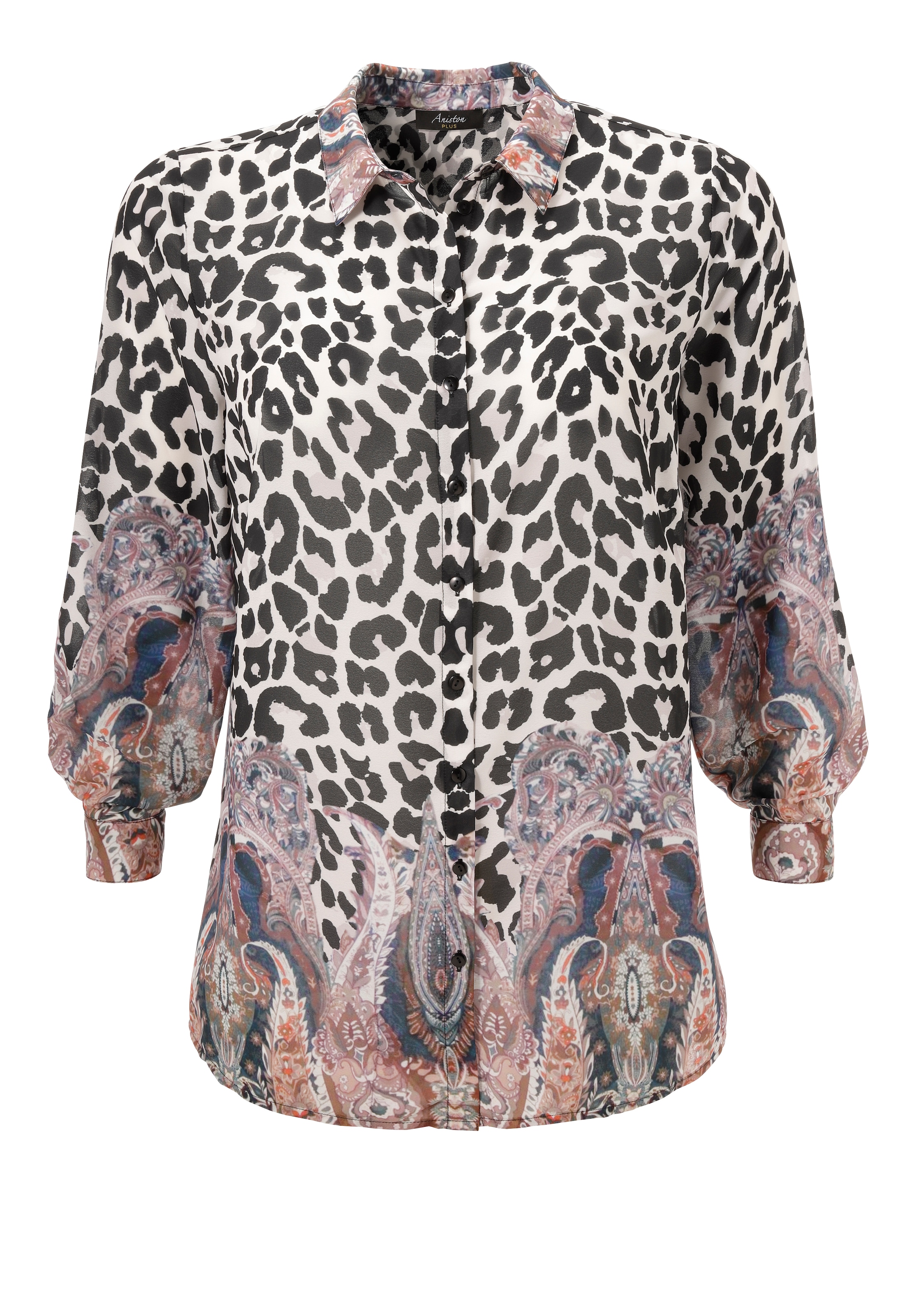 Aniston PLUS Hemdbluse , in faszinierende Animal-Paisley Mix - NEUE KOLLEKTION