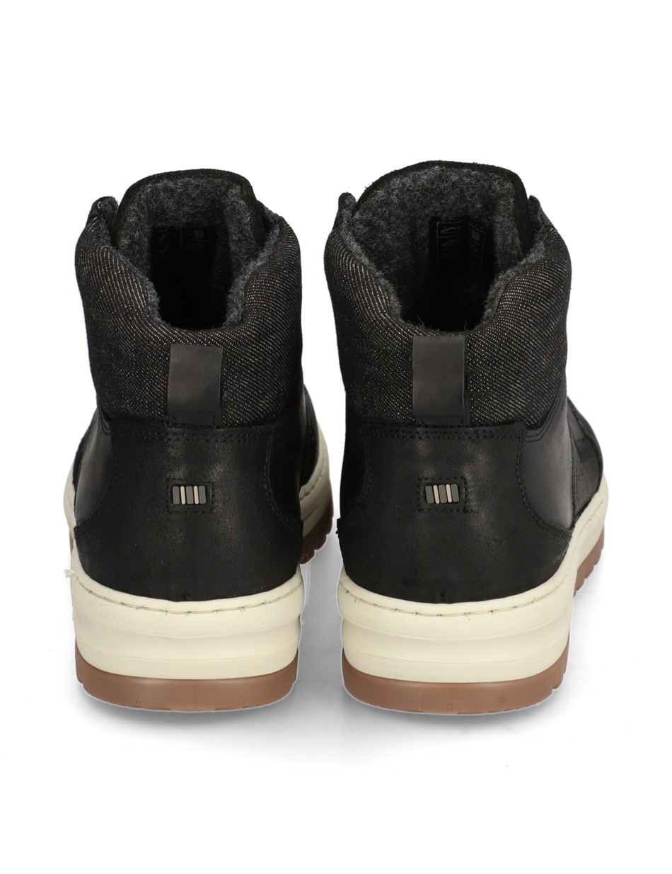 Lederkombination Boot