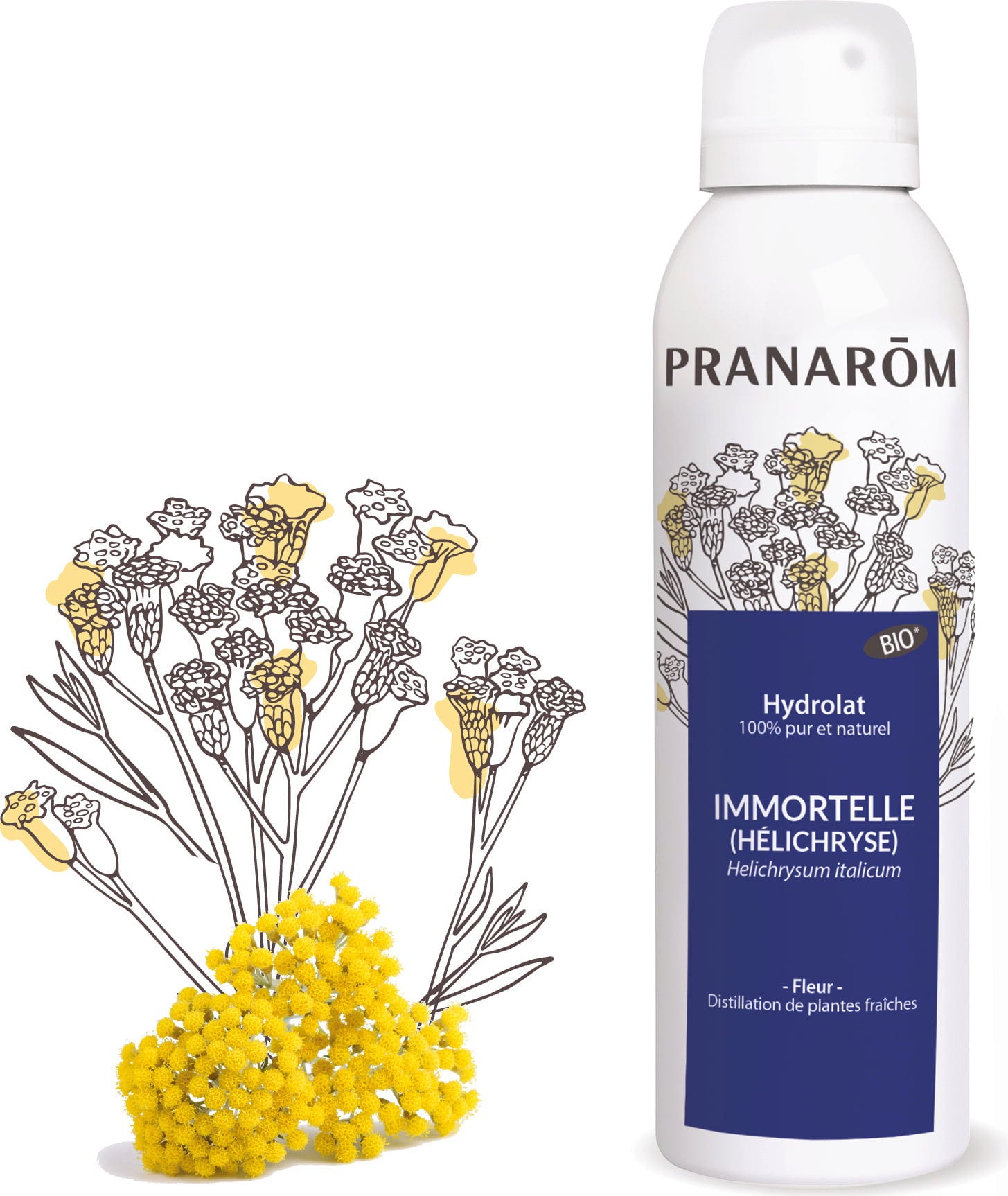 Pranarôm  Bio Immortelle Hydrolat, 150 ml