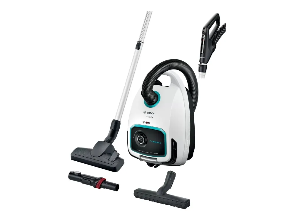 Bosch Serie | 6 ProHygienic BGL6HYG1 - Støvsuger - beholder - pose - hvid/sort