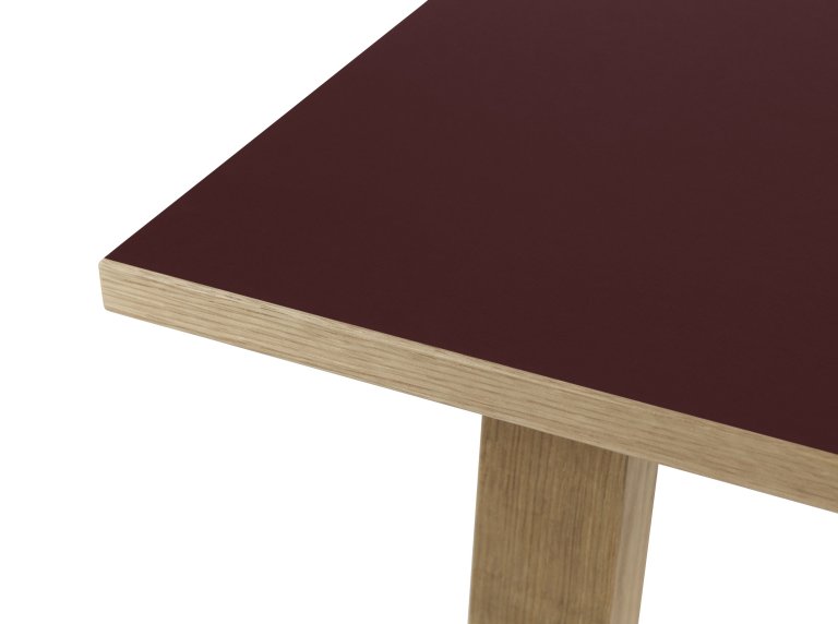 Normann Copenhagen Slice Linoleum Bar statafel 200x90 zwart