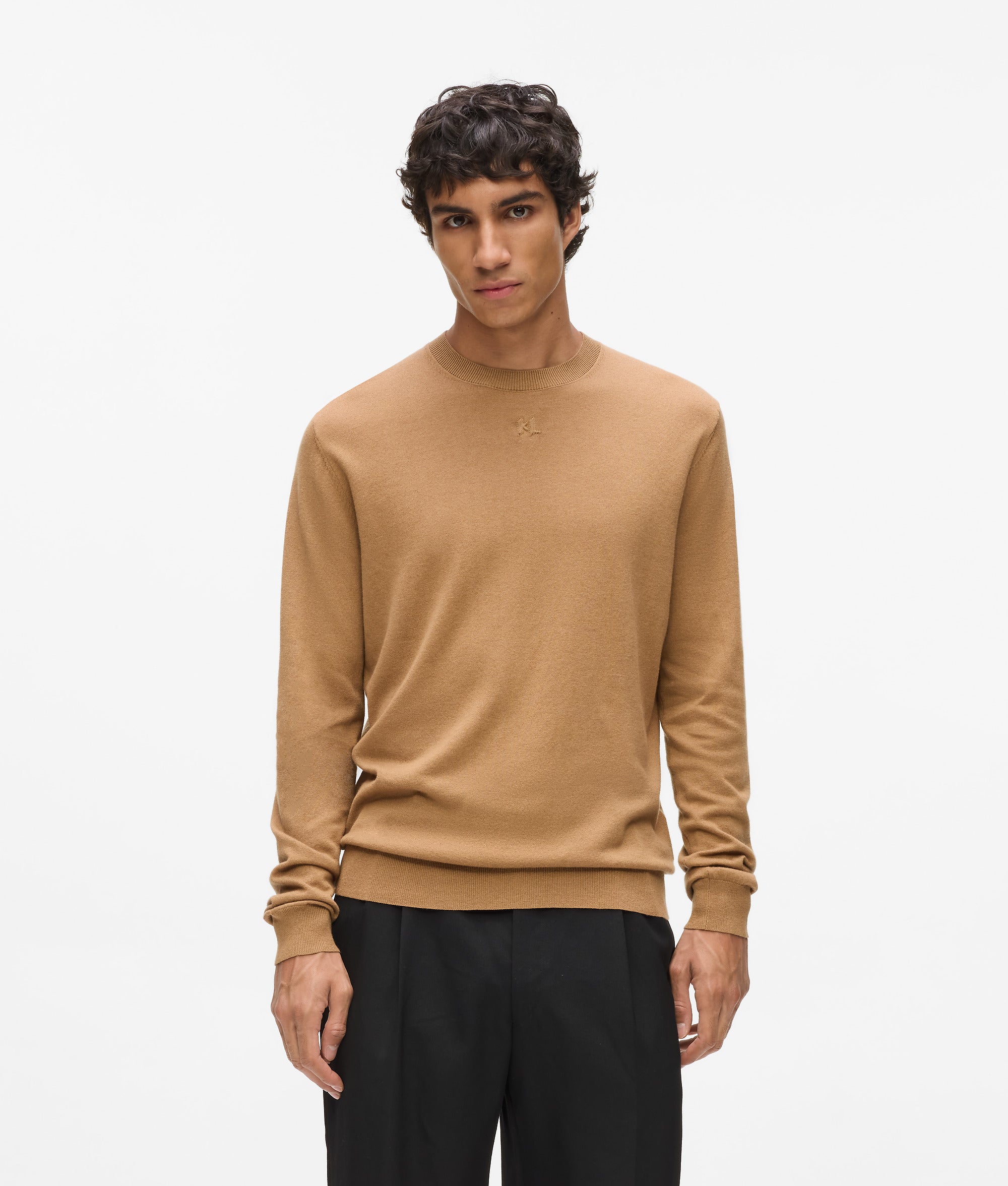 Gebreide ronde hals sweater