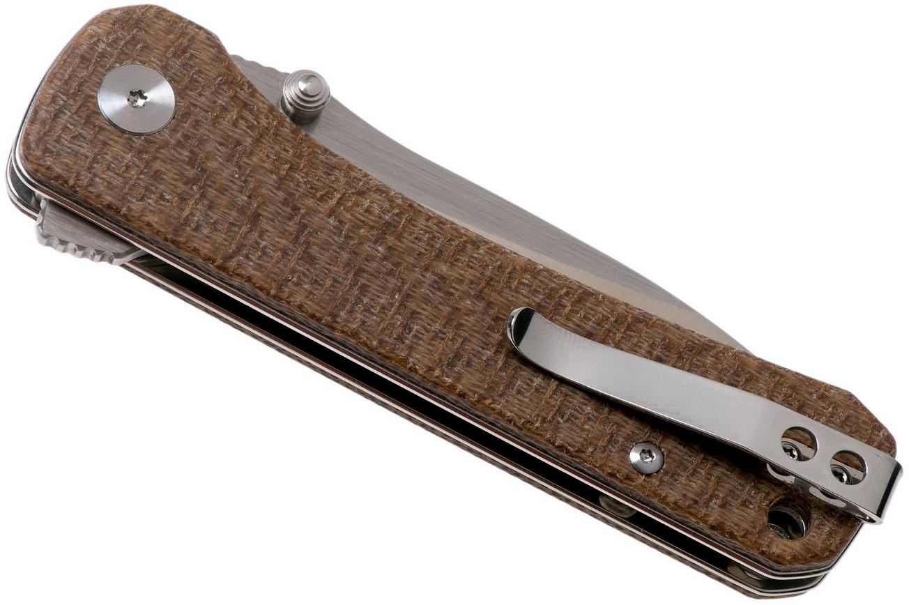 QSP Knife Hawk QS131-G Brown Micarta zakmes