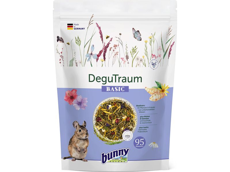 Bunny Nature Hauptfutter Traum Basic 1.2 kg Alleinfuttermittel für Degus