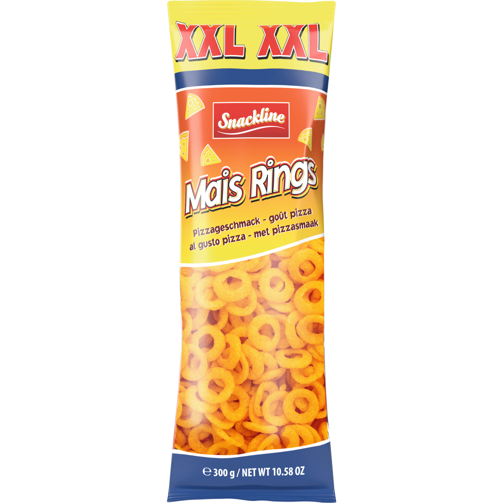Snackline XXL Mais Rings Pizza 300 g