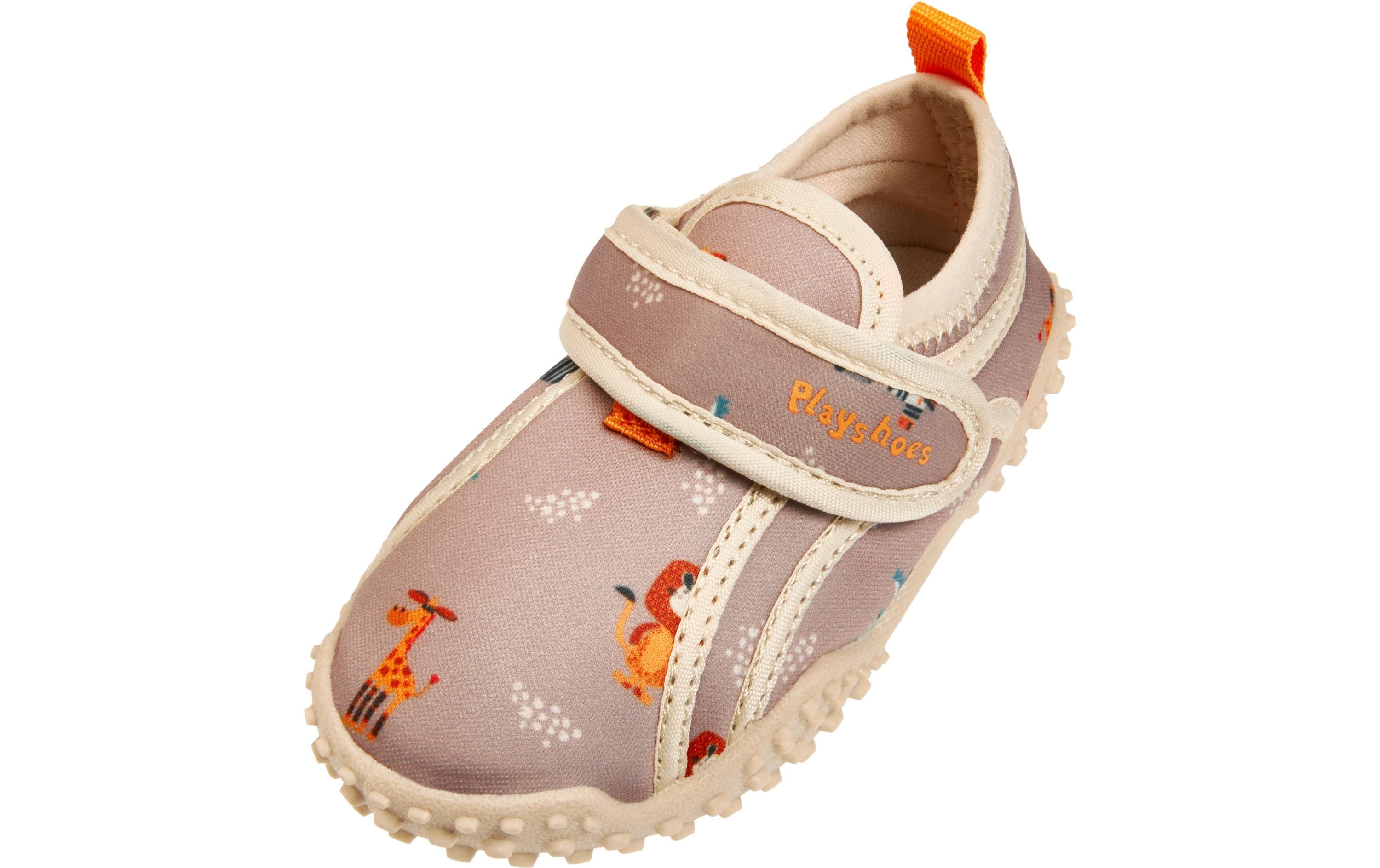 Badeschuhe Wildtiere Braun Gr. 20-21Aqua-Schuhe für Jungen