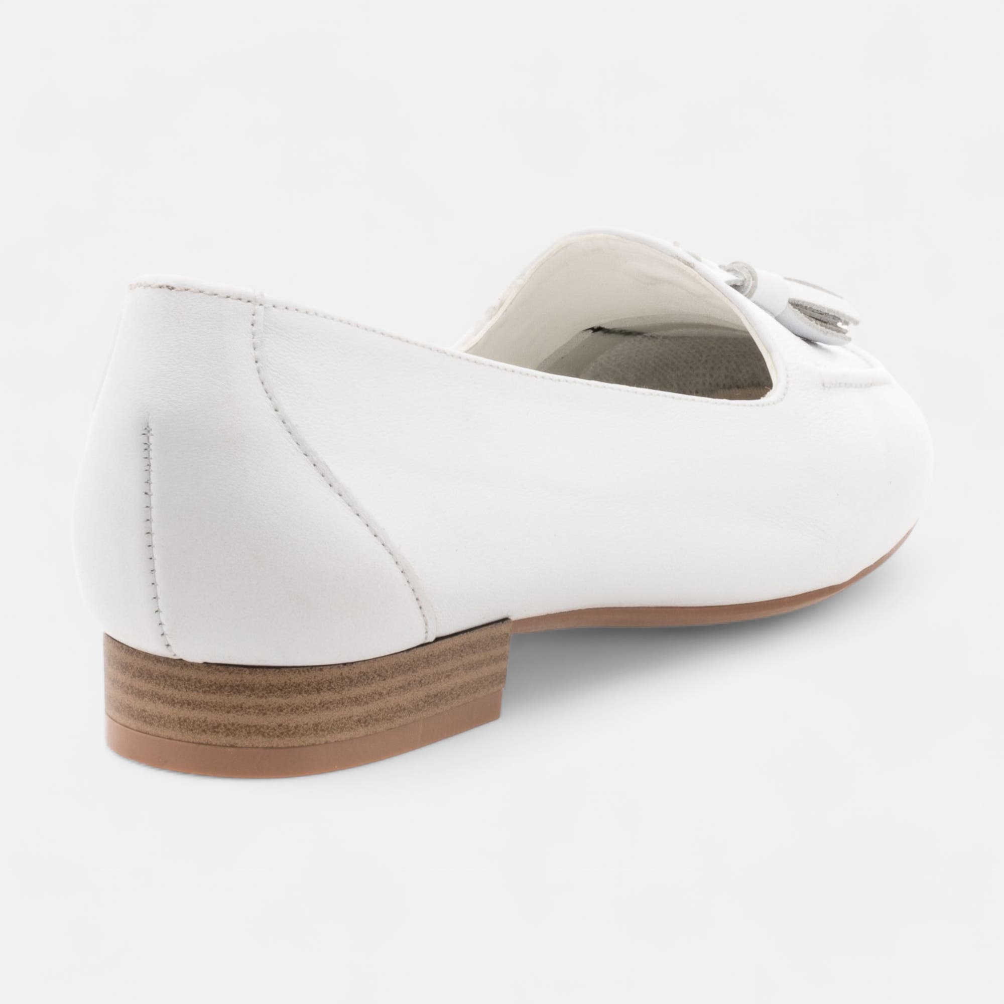 Mocassins Femme en cuir blanc