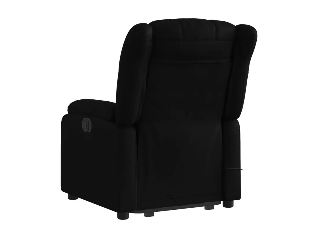 Fauteuil inclinable massant Noir Similicuir