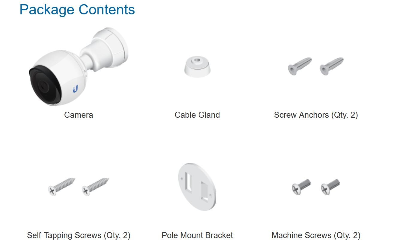 Netzwerkkamera UVC-G4-BULLET-3 3er Set<br>UniFi Protect G4-Bullet Kamera