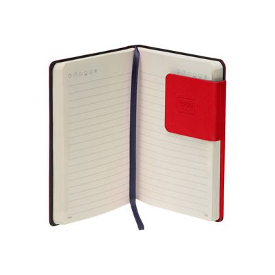 Legami My Notebook - Carnet de notes à élastique - 9,5 x 13,5 cm - ligné - rouge