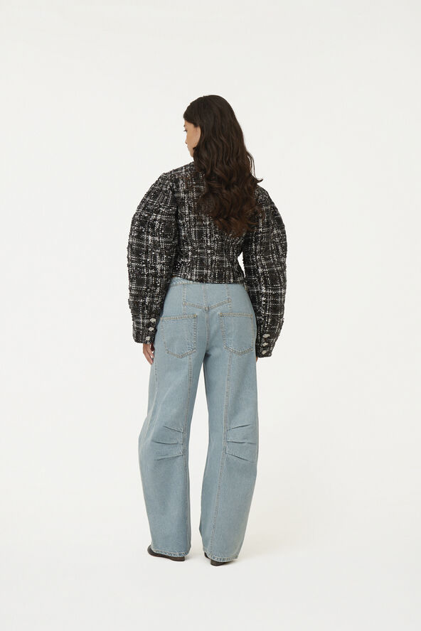 ROTATE Birger Christensen Boucle Jacket 1000 black comb.