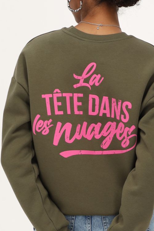 Donkergroene sweater 